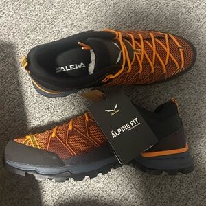 Salewa Men's Orange and Black Athletic Shoes